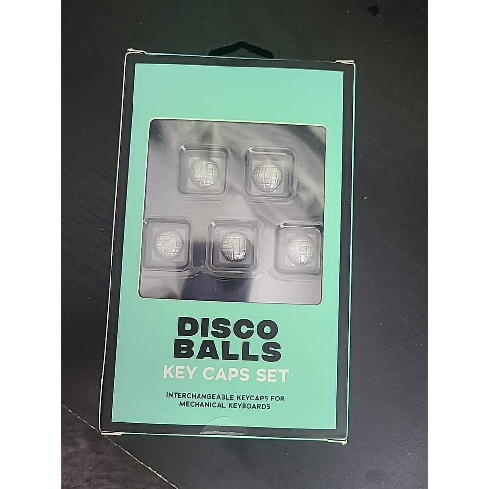 Fly Tech Disco Balls Mechanical Keyboard Key Caps Set (5) - sliver